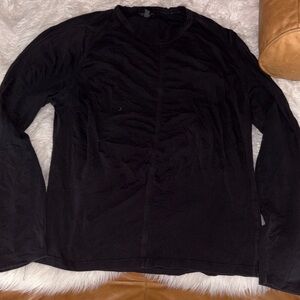 Express Black Crewneck Long Sleeve Top